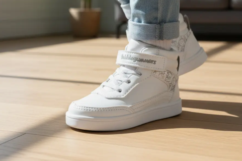 Tenis Bota Escolar Bubble Gummers Niño Jucca Blanco/gris